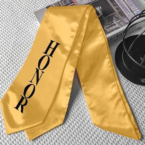 Herrenbek Graduation Stole 60 Inch Polyester Satin Solid Color Sash | Solid Color Graduation Stole,Polyester Satin,60 In Long,4.8 In Bottom Width,Pointed Ends,for School and Church Ceremonies thumbnail 5