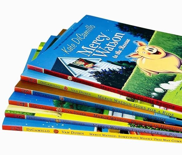 Mercy Watson Series 1-6 Books Collection Set By Kate DiCamillo(The Rescue, Goes for a Ride, Fights Crime, Princess in Disguise, Thinks Like a Pig & Something Wonky This Way Comes) thumbnail 3