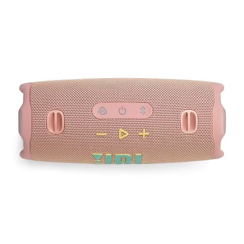 JBL Charge 6 - Portable Waterproof & Drop-Proof Bluetooth Speaker, Bold Pro Sound with AI Sound Boost, 28Hrs of Playtime, Built-in powerbank & Comes with a Sturdy/Removable Carrying Strap (Pink) thumbnail 9