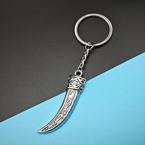 IZROLO Hip Hop Punk Style Alloy Wolf Tooth Keychain Pendant Keyring Car Keychain Sweater Pendant, etc thumbnail 4