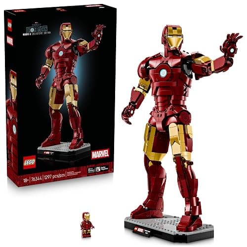 LEGO Marvel Iron Man Mark 3 Collectors’ Edition 76344 | Building Sets for Adults, Ages 18+, Collectible Model for Display, Bedroom & Home Office Decor, 1297 Pieces, Gift for Fans - Image 1