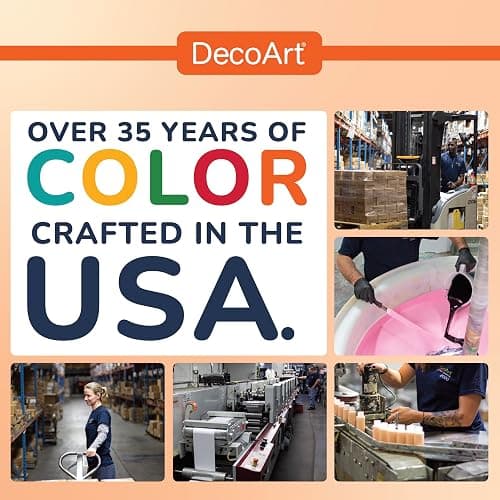 DecoArt Americana Acrylic Paint Set – Popular Colors, 18 Bottles (2 fl oz) – Art and Craft Acrylic Paints for Canvas, Wood, and More thumbnail 6