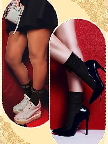 Fourluoo Lace Socks thumbnail 7