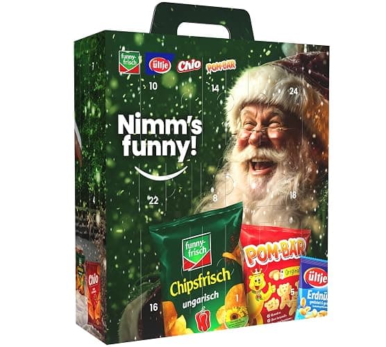 Intersnack Adventskalender 2025 – 810 g Knabber-Überraschung | Funny-Frisch, Pom-Bär, Chio & ültje Snacks | Knuspriges Geschenk für Snackliebhaber & Familie - Image 1