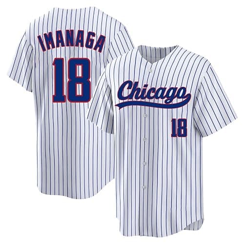 Custom Mens/Women/Youth Chicago Baseball Stitched T-Shirt for Sports Fan - Image 1