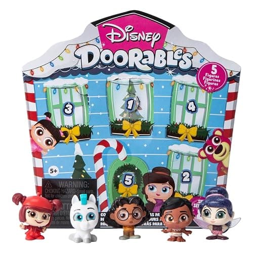 Disney Doorables Series 8 Christmas Countdown Pack, 5 Mystery Figures, Holiday Themed Collectibles Set, Ages 5+ thumbnail 4