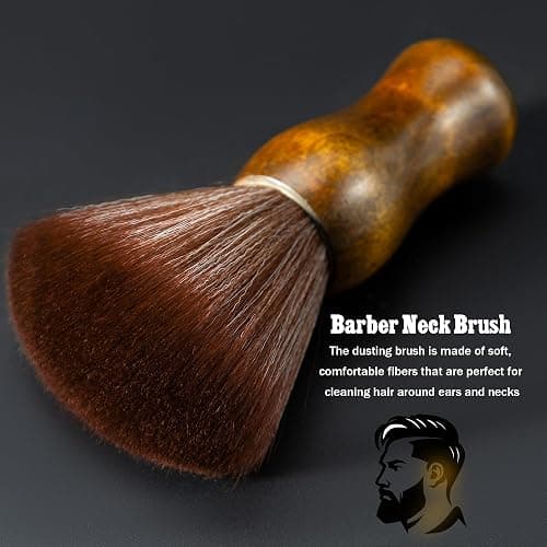 SALONSILK 13PCS Hair Cutting Shaving Brush and Comb Set, Professional Barber Combs for Hair Stylist, Premium Grade Barber Brush Neck Duster, Fading Comb Barber Clipper Comb thumbnail 4