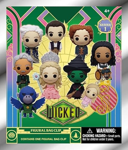 Wicked Series 1 – 5" Collectible Bag Clip – Blind Bag (ONE Random Figure) – Movie Musical Character Keychain/Backpack Accessory | Official Licensed Merchandise - Image 1