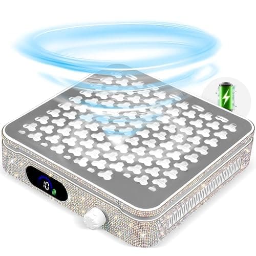 Rechargeable Nail Dust Collector, 10-Gear Powerful Cordless Nail Fan Dust Collector for Nails Vacuum Duster Professional Dust Collector for Nail Tech - Image 1