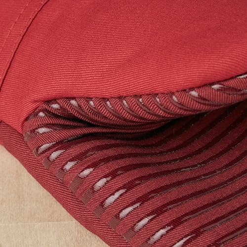 KitchenAid Beacon Two-Tone Non-Slip Oven Mitt Set, Passion Red/Bordeaux, 5.75"x13", 2 Piece thumbnail 3