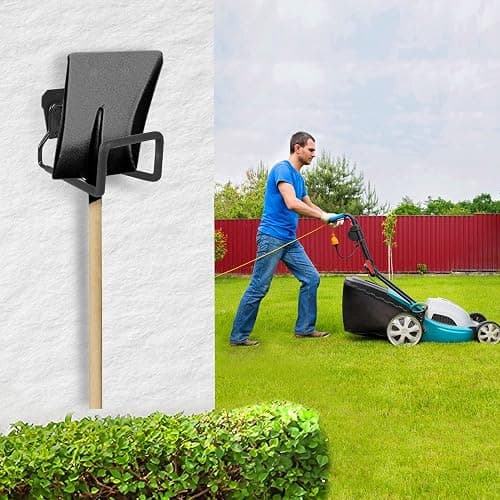 PeoMev Metal Garden Hose Holder - Heavy Duty Hose Hanger Wall Mounted Water Hose Holder for Outside Yard, Sturdy Hose Reel Hose Hooks for Water Hose, Extension Cords thumbnail 2