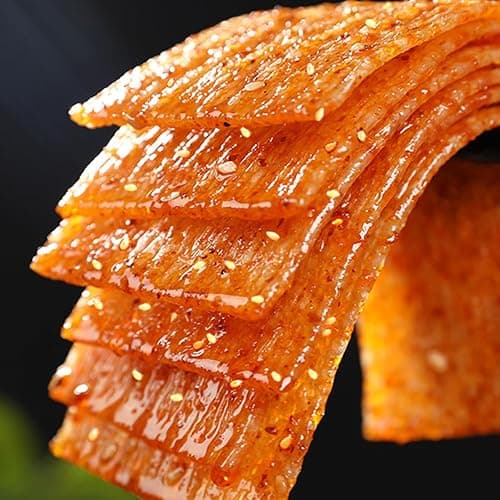 Spicy Strips,Latiao,6 Packs Chinese Spicy Sticks,Chinese Classic Piquancy Leisure Latiao Snack Individual Package(2.4 ounces perpack) (Latiao-M) thumbnail 7