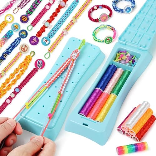 QXHOL Friendship Bracelet Making Kit for Girls - Arts Crafts for Kids String Bracelets Maker Set - Best Birthday Gift Ideas for 8-12 Year Old Girl & Popular Toys Ages 6 7 9 10 11, 8-13 yr Old - Image 1
