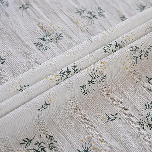 ENJOYBRIDAL Floral 63 Inch Curtains for Bedroom Living Room Drapes Boho Rod Pocket Semi Sheer Short Window Curtains 2 Panel Sets Farmhouse Light Filtering Vintage Patterned Window Treatments thumbnail 7