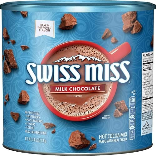 Swiss Miss Milk Chocolate Flavor Hot Cocoa Mix Canister, 76.55 oz. - Image 1