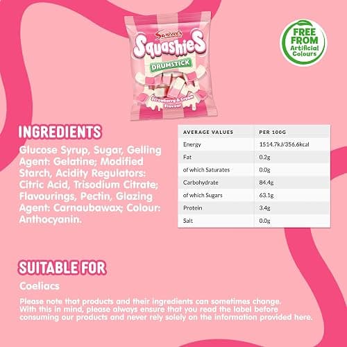Swizzels Squashies Strawberry & Cream 120G thumbnail 2