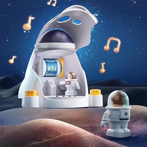 iPlay, iLearn Rocket Outer Space Toys, Kids Spaceship Playset with Space Shuttle, Electric Drill, 2 Astronauts, Educational STEM Take Apart Adventure Gift for 3 4 5 6 7 8 Year Old Boy Girl thumbnail 2