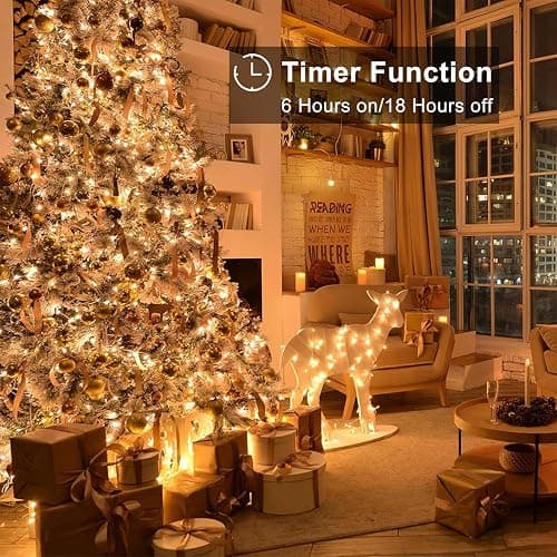 Upgraded 70Ft 200 LED Fairy Lights Battery Operated with Remote & Timer, Waterproof Christmas String Lights Outdoor Indoor, Battery Twinkle Lights for Bedroom, Classroom, Xmas, Parties, Wedding, Decor thumbnail 3
