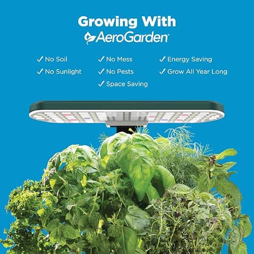 AeroGarden Harvest Lite in Green, Soil-Free Indoor Hydroponic Garden with LED Grow Light for Year-Round Gardening of up to 6 Herbs and Vegetables thumbnail 4