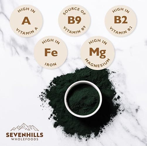 Sevenhills Wholefoods Organic Spirulina Powder 500g | Certified Organic | Nutrient-Dense | 100% Pure & Natural thumbnail 2