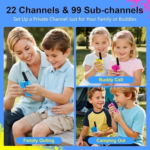 Walkie Talkies for Kids Toys Stocking Stuffers for Kid Boys Girls 4-6, 3 Miles Range Walkie Talkie to Camping, Outdoor, 4 Year Old Girl Birthday Gifts for 3 4 5 6 7 8 9 Year Old Boy Girl Gifts Age 6-8 thumbnail 7
