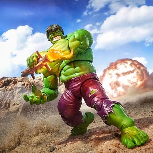 Marvel Legends Maximum Series Hulk, Deluxe Hulk Comics Collectible 6-Inch Scale Action Figure with Incredible Articulation and Smashing Accessories thumbnail 2