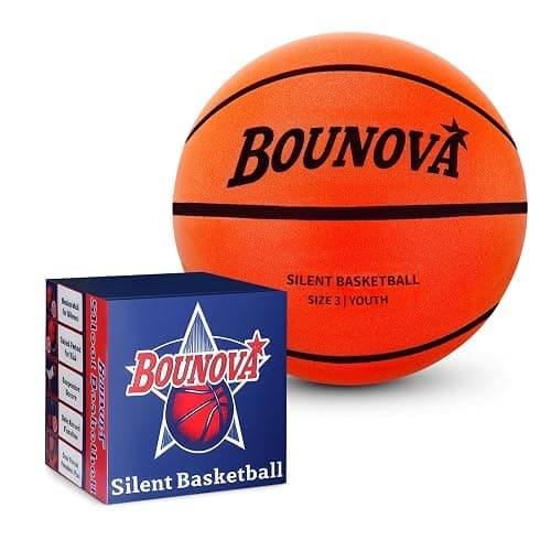 BOUNOVA Silent Basketball | Real Feel Powerful Bounce | Elegant Gift Box Packaging | Durable Pro-Grade PU Foam | Indoor Basketball for Quiet Dribbling & Training - Image 1