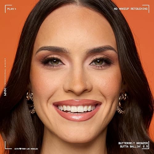 NYX PROFESSIONAL MAKEUP Matte Buttermelt Bronzer, Longwear Face Makeup with Up to 12 Hours of Wear, Vegan Formula - Butta Ballin (Medium Warm) thumbnail 6