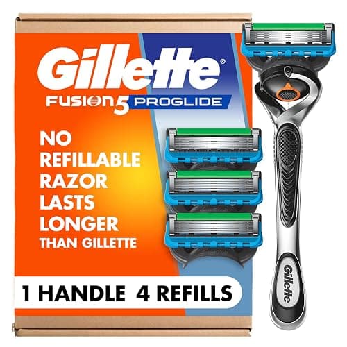 Gillette Fusion ProGlide Razor for Men, Handle + 4 Blade Refills, Holiday Gifts for Men - Image 1