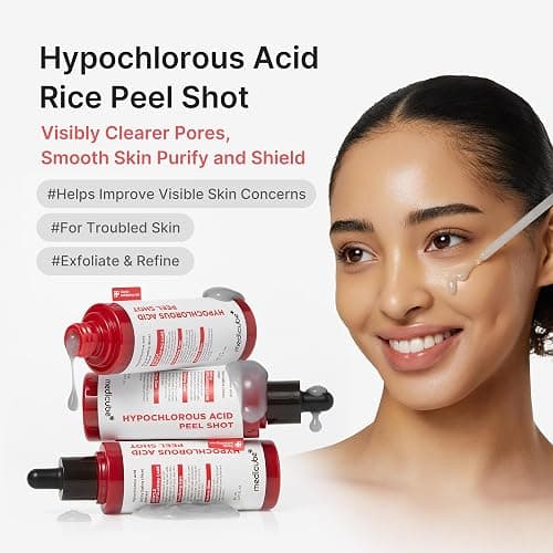 medicube Peel Shot with Hypochlorous Acid | Gentle Exfoliating Serum for Dead Skin Cells & Pores, Blackheads & Excess Sebum Control | Rice Extract, Panthenol for Hydrating & Smoothing Care | 2.7 fl.oz thumbnail 2