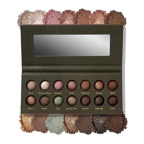 LAURA GELLER NEW YORK The Delectables Earthy Essentials Baked Eyeshadow Palette | 14 Pigmented Eyeshadows Blendable Natural Look - Image 1