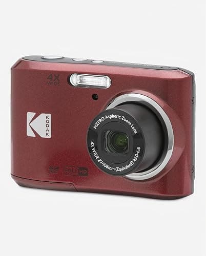 KODAK PIXPRO FZ45 16MP Compact Digital Camera, 4X Optical Zoom, AA, Red | 1080p Full HD Video, 27mm Wide Angle Lens, 2.7 Inch LCD, Point and Shoot, Digicam, Travel and Family Photos thumbnail 9