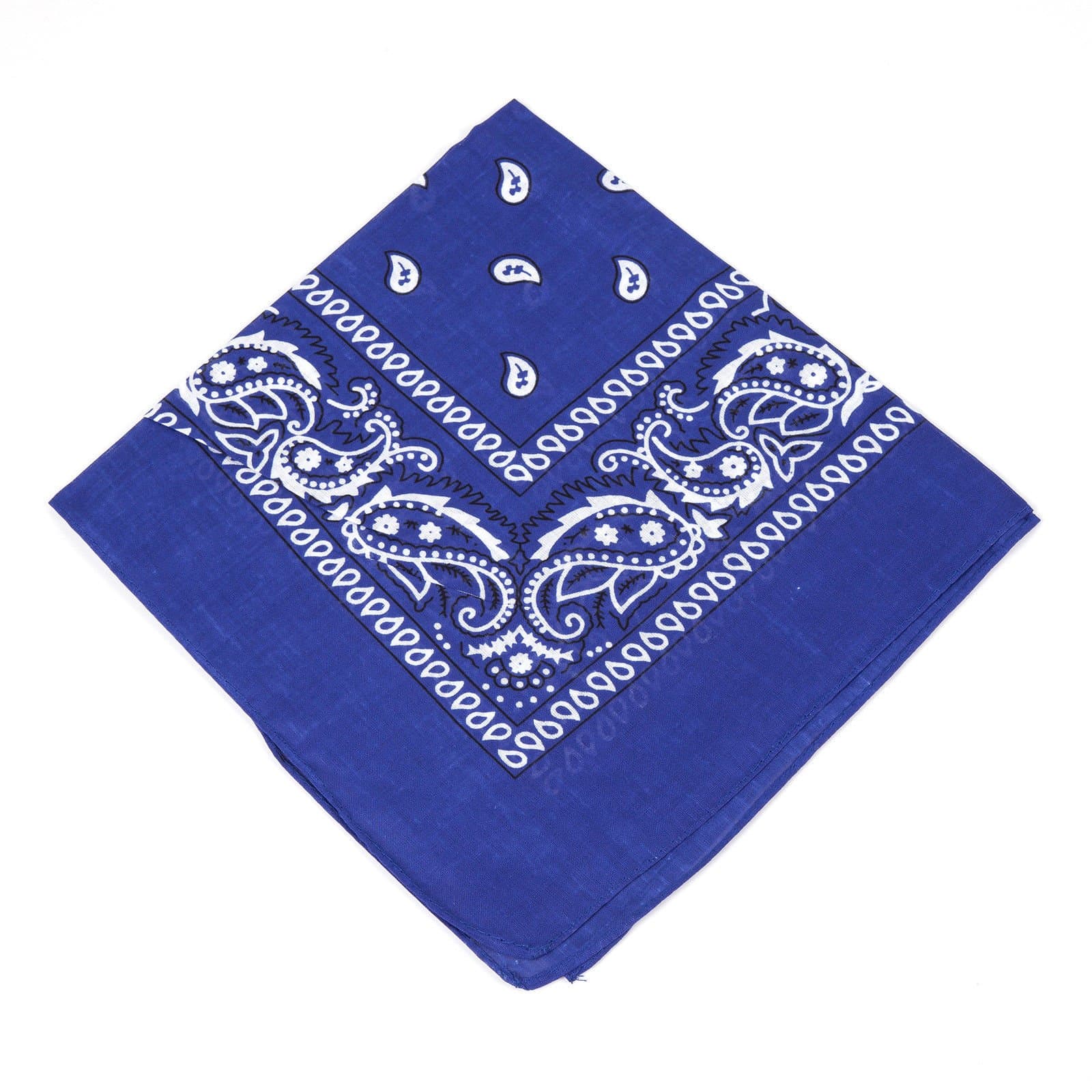 100% Cotton 1pcs, 6pcs or 12pcs Pack Bandanas with Original Paisley Pattern Colour of Choice Headwear/Hair - Image 1