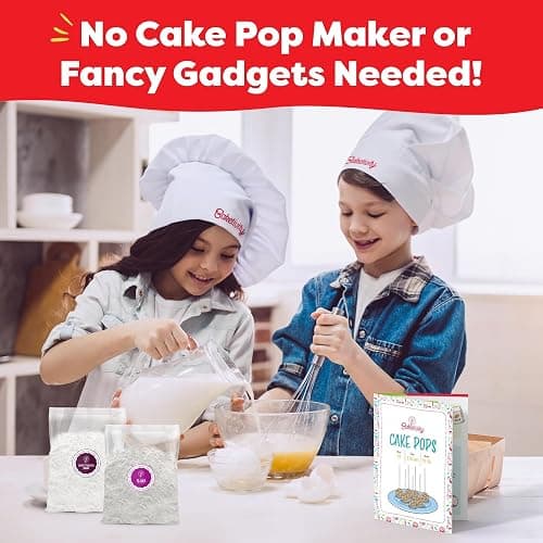 Baketivity DIY Cake Pop Baking Kit for Kids - Premeasured Ingredients, Decorating Supplies thumbnail 8