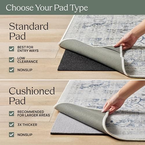 RUGGABLE Machine Washable Christmas Runner Rug – Juniper Multicolor 2.5x7, Neutral, Stain-Resistant, Non-Slip – Washable Rug for Hallway, Entryway, Living Room & Kitchen–with Standard Pad thumbnail 6