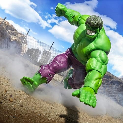 Marvel Legends Maximum Series Hulk, Deluxe Hulk Comics Collectible 6-Inch Scale Action Figure with Incredible Articulation and Smashing Accessories thumbnail 9