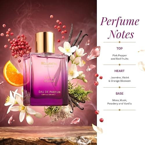 Bella Vita Luxury Date Eau De Parfum Floral, Fruity and Spicy Perfume, Long Lasting EDP Fragrance for Women 100 ml thumbnail 4