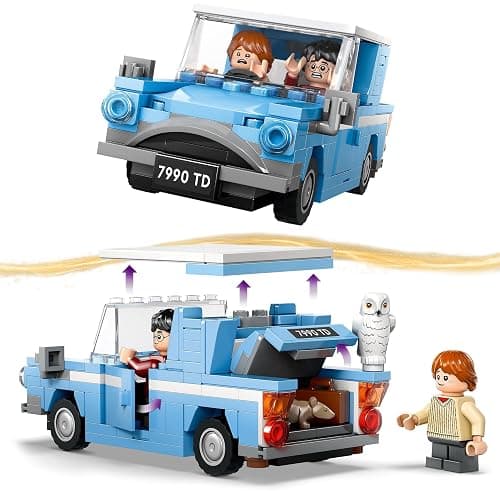 LEGO Harry Potter Flying Ford Anglia Car Toy for 7 Plus Year Old Kids, Boys & Girls, Buildable Model with Ron Weasley Character Minifigure and Hedwig the Owl Figure, Wizarding World Gifts 76424 thumbnail 4