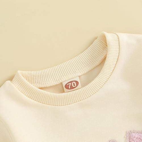 2Pcs Set Infant Baby Girl Fall Clothes Daddys Girl Long Sleeve Crewneck Sweatshirt+Joggers Pants Winter Outfit Set thumbnail 3