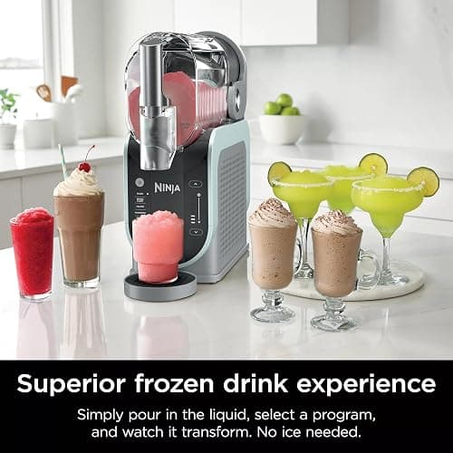 Ninja SLUSHi with RapidChill Technology, 96 oz. Frozen Drink & Slushie Machine, 5 Programs, Slush, Spiked Slush, Frappe, Milkshake, Frozen Juice, FS305CO + Two 16-oz Insulated Bubble Cups (Renewed) thumbnail 2