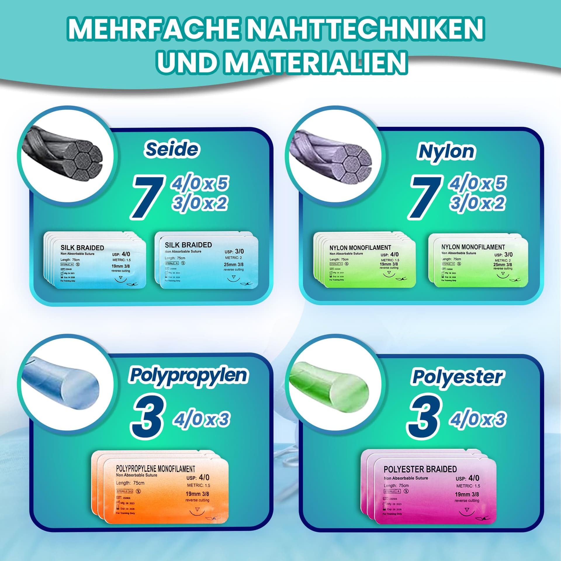 Dimedsion Surgical Suture Kit with Veins and Snijzone | Suture Practice Kit for Practicing Suture Techniques, Medical Suture Set, Surgical Instruments, Suture Set Medical Exercise Equipment thumbnail 6