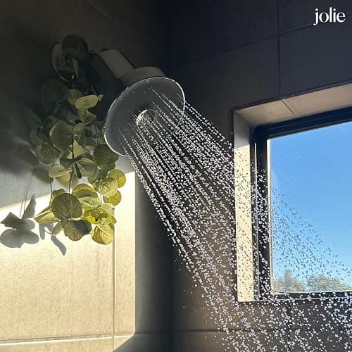 The Jolie Filtered SHOWERHEAD with Shower Water Filter System- High Pressure Showerhead, Hair and Skincare Accessory to Improve Beauty and Personal Care Routine (New Brushed Steel) thumbnail 2