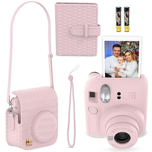 Fujifilm Instax Mini 12 Instant Camera Blossom Pink + Minimate Custom Designed Case + Fuji Instax Film 10 Sheets & Photo Album thumbnail 2