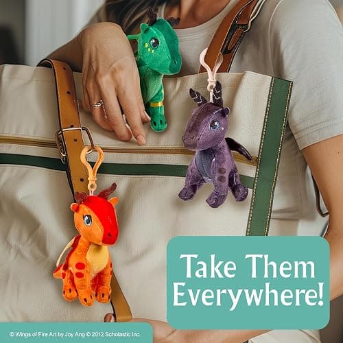 Wings of Fire Jade Mountain Prophecy - Mystery Dragon Plush Dangler thumbnail 7
