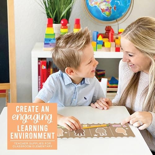 Hadley Designs Alphabet for Classroom Wall - ABC Posters for Classroom Wall, Kindergarten Classroom Decor & Daycare Decorations, Preschool Bulletin Board Sets, Kraft Daycare and Homeschool Essentials thumbnail 8