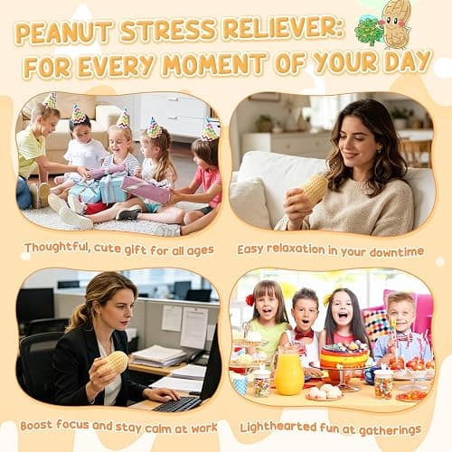Crunchy Peanut Squishy, Slowing Rising Crunchy Squishy Stress Ball | crunchy peanut squishy, Soft Slow Rising Squishy Party Favors Birthday Gifts Adults thumbnail 4