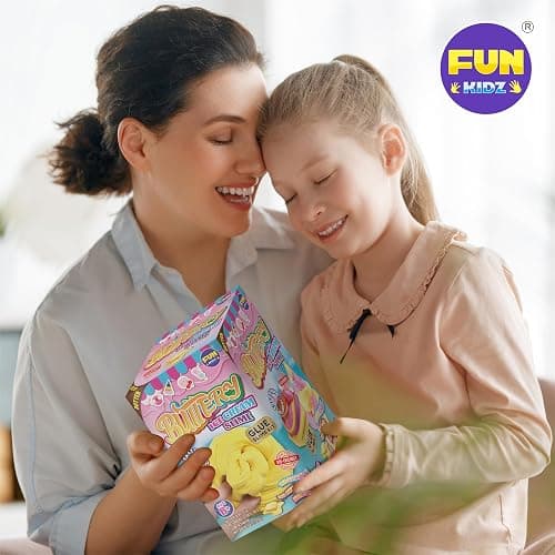 1:1 Buttery Glue Slime Kit for Kids Ages 8-12, FunKidz Ice Cream Slime Making Kits for Girls Toys Includes 19 Pieces Supplies to Make Butter Slime Activity Party Gifts thumbnail 2