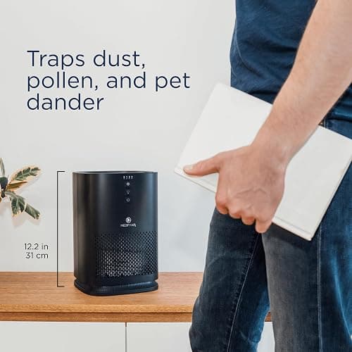 Medify MA-14 Air Purifier with True HEPA H13 Filter | 428 ft² per Hour for Smoke, Odors, Pollen, Pets |Removal to 0.1 Microns | Black, 2-Pack thumbnail 4