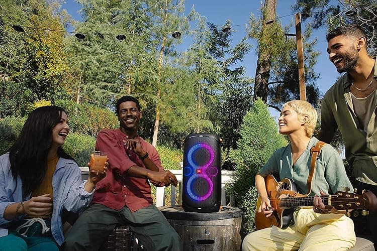 JBL PartyBox 110 - Portable Party Speaker with Built-in Lights, Powerful Sound and deep bass, Black thumbnail 7