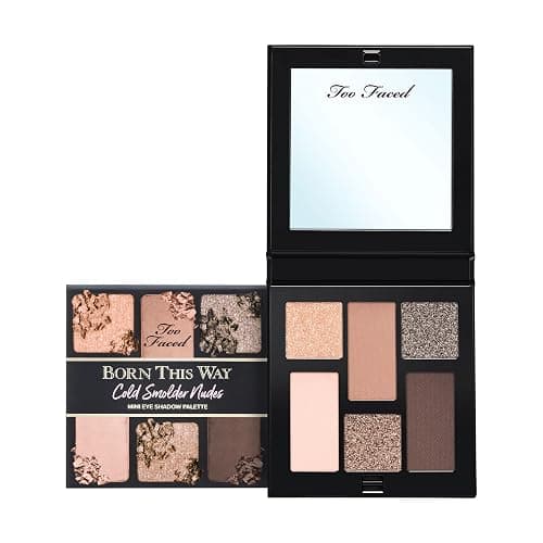 Too Faced Born This Way Natural Nudes Mini Eye Shadow Palette Makeup | Creamy, High Pigment Matte + Shimmer Shades, 0.2 Ounce - Image 1